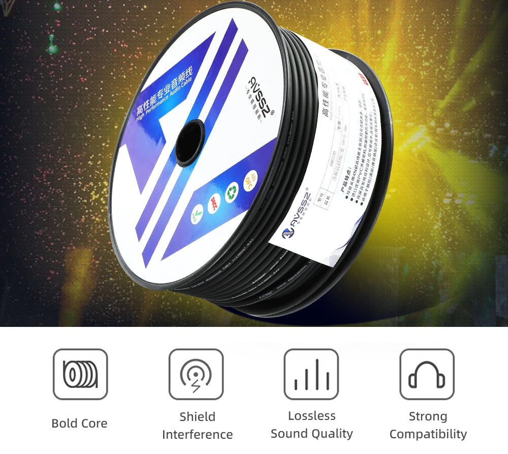 2 4-adriges Audiokabel XLR RCA Audio Lautsprecher Signalkabel Stereo Einzelne Zweireihige Kabel 6,35 PC Kopfhörer Kopfhörer – Detail 29