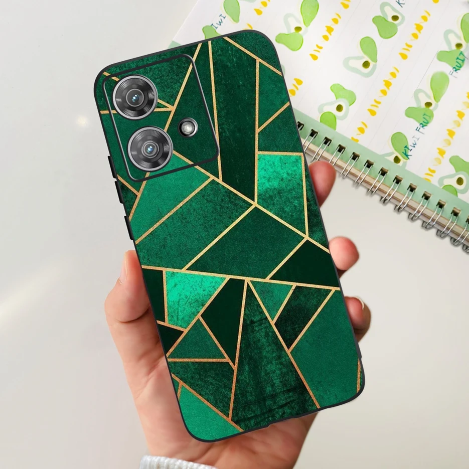 Cute Cat & Butterfly Soft Silicone Phone Case for Motorola Edge 40 Neo - Stylish Protective Back Cover
