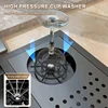 Hidden Cup Washer Bar Sink Stainless Steel Kitchen Sink Coffee Shop Multifunctional Wash Basin Mini Small Single Slot With lid 6