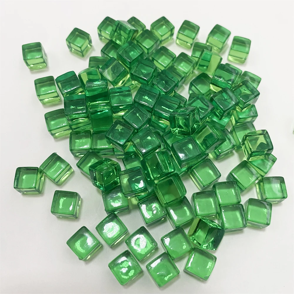 Set of 100 Clear Acrylic Dice