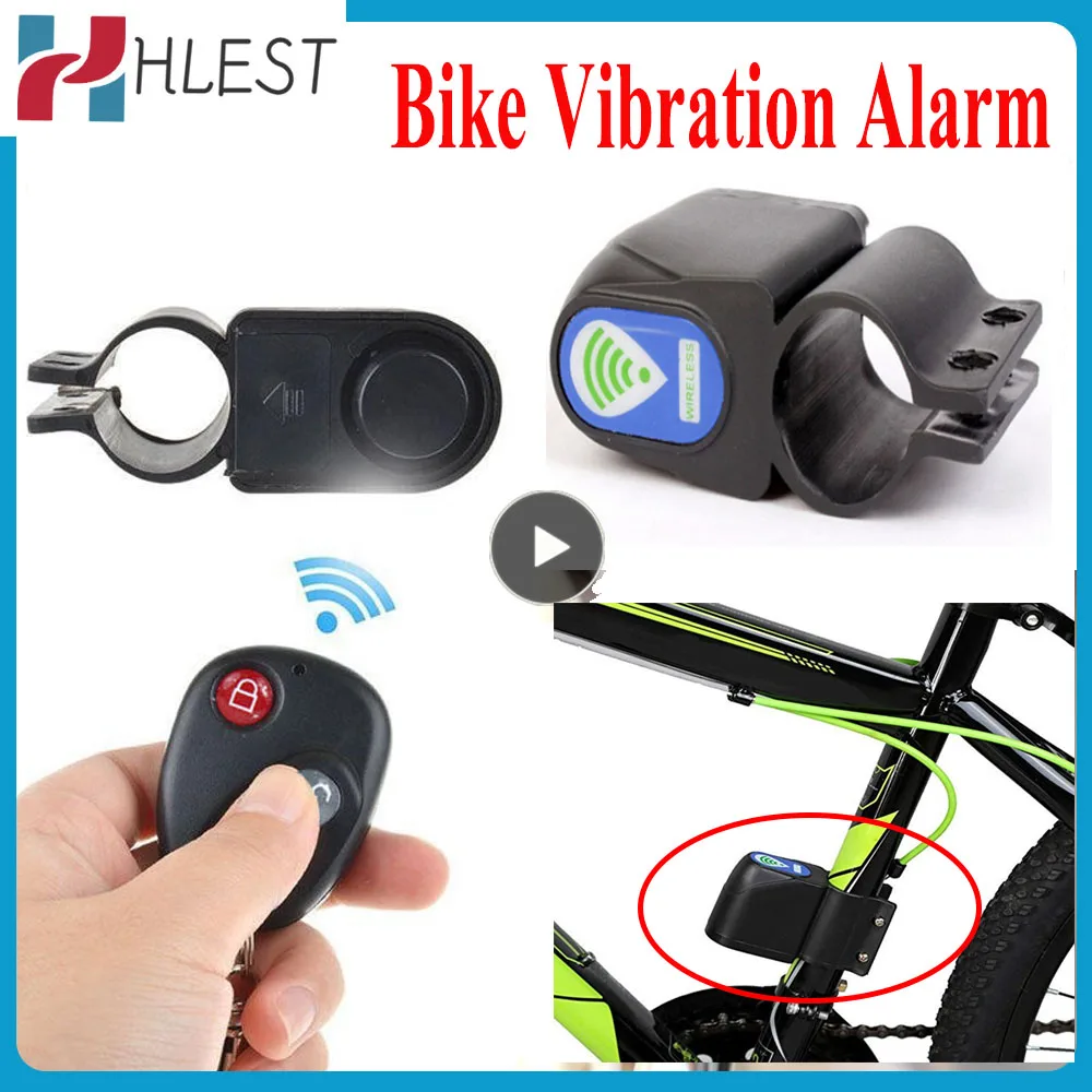 

Smart Wireless Remote Control Bike Bicycle Alarm Siren Shock Vibration Sensor Cycling Helmet Lock Anti-Theft Guard Burglar Alarm