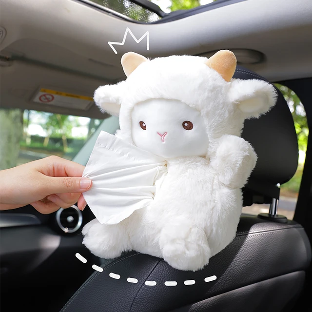 Cartoon Auto Form Karton Auto Innen Dekoration Dekoration Auto Tissue Box  Plüsch Schwein und Schafe Serviette Papier Halter Universal - AliExpress