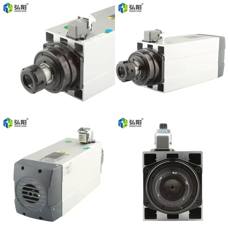 2026년 핫세일 HSD 6kw 18000rpm 공냉식 스핀들 모터 (CNC 목재 조각 및 절단 장비용)