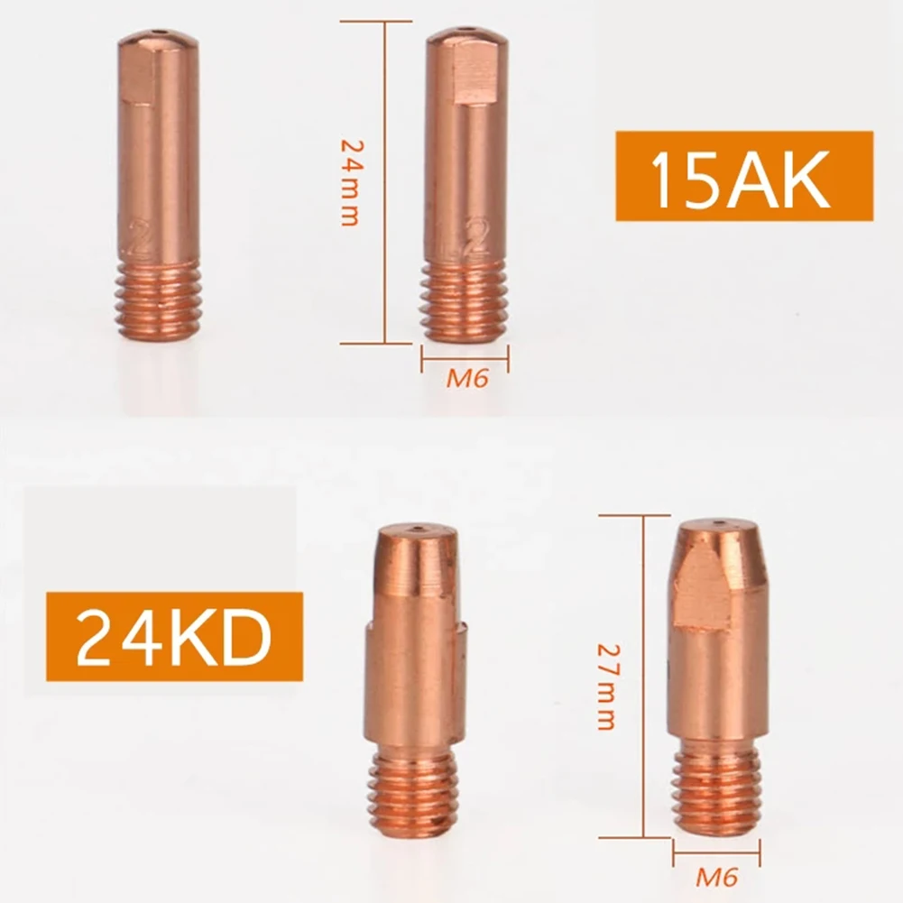 10pcs 0.8mm MIG Welding Nozzle Contact Tips Gas Diffuser Connector Holder Torch Contact Semi-automatic Welding Nozzle 15/24/36KD welding helmets for sale