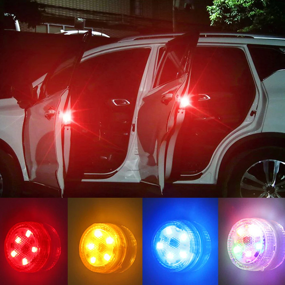 1x Car Door Light Warning Light Anti Collision Lights Flash Light Red