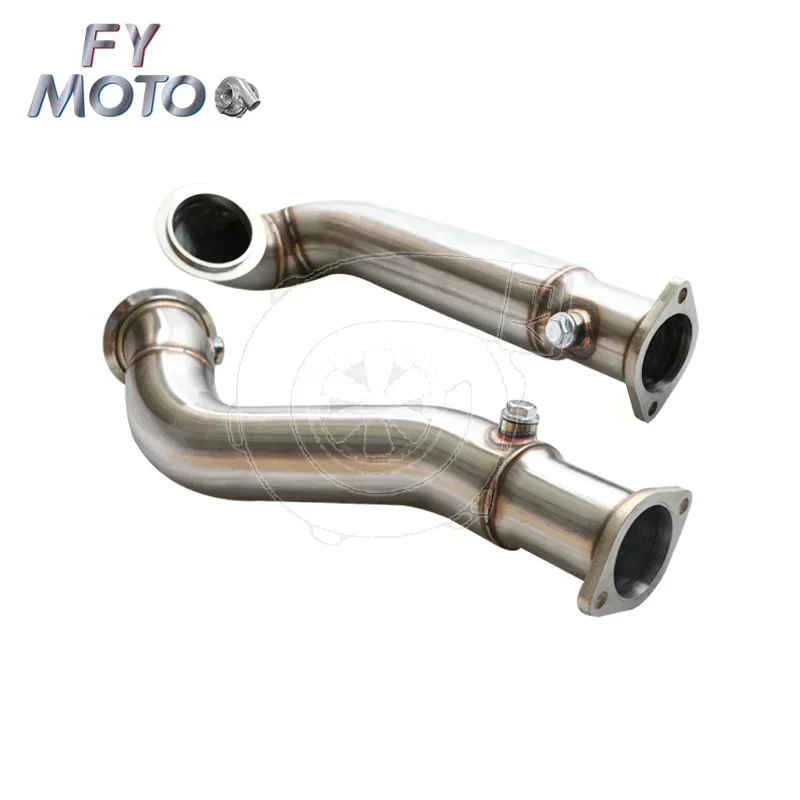 3" Stainless Steel Catless Downpipes For BMW N54 E60 535i 2008-2010