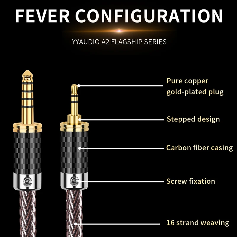 Pair HIFI Silver Plated OCC XLR Balanced Audio Cable Gold Plated plug