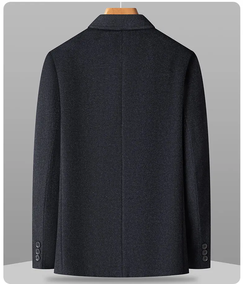 Blazer, 50% Wolle, Modischer Herren-Business-Outdoor-Reise-Jugendlicher Hochzeits-Vielseitiger Gentleman-Host Casual Koreanischer Stil Blazer – Detail 13