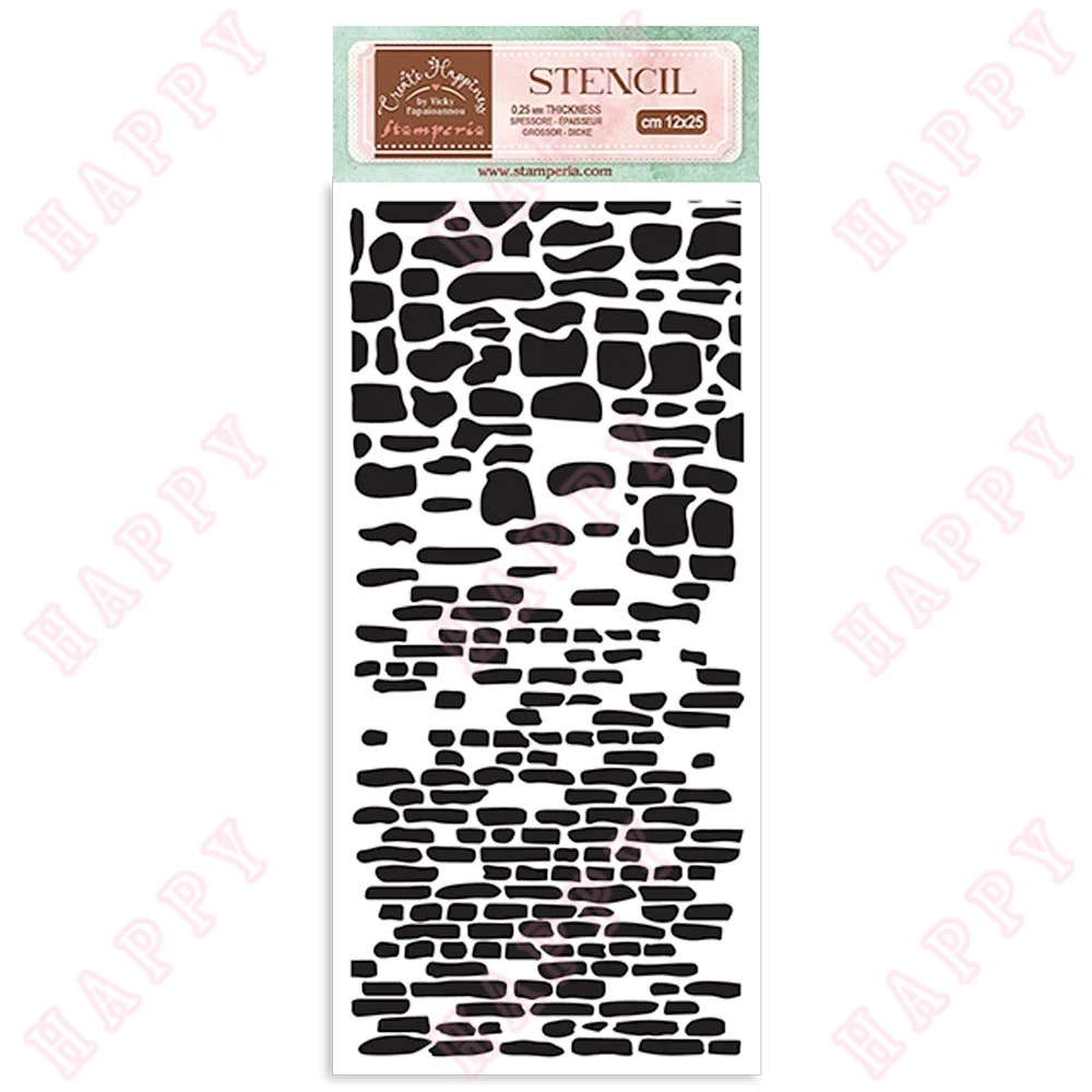 

Plastic Stencil Bricks Diary Scrapbooking Paper Greeting Card Photo Album Decoration Craft Engraving Handmade Embossing Template