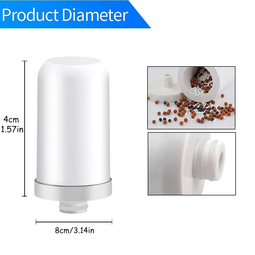 Description Picture 4 of item1Pc itchen Sink Water Filter Faucet-5 Level Water Filtration with Reusable Ceramic Filter t hat Compatible with Standard Faucets