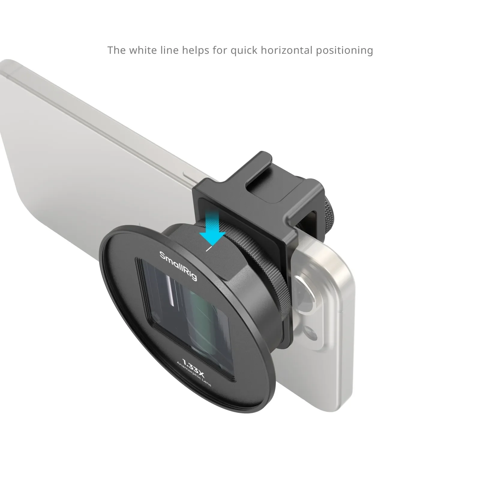 Smallrig 휴대폰용 아나모픽 렌즈, T 마운트 4590, 1.33x