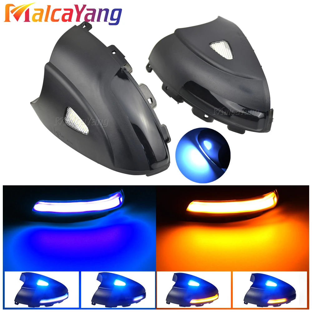 For VW Volkswagen Tiguan MK1 2008 2016 LED Dynamic Turn Signal Blinker Sequential Side Wing