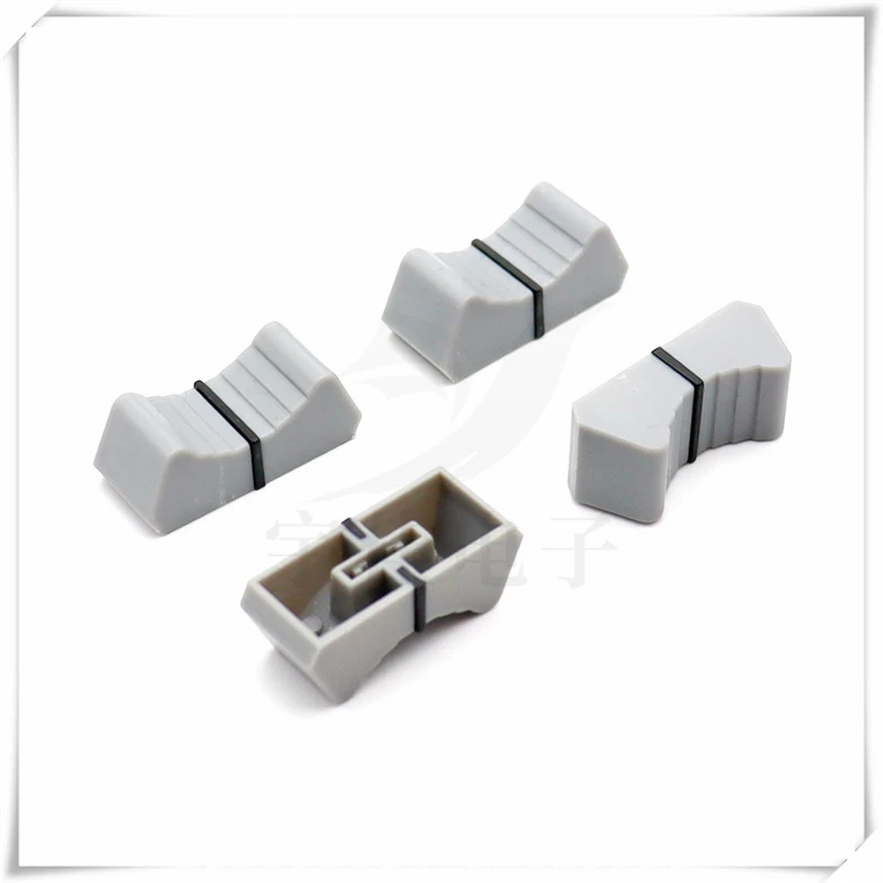 Mixer Fader Button Cap Straight Slide Button Cap 4MM Knob Mixer Volume Straight Slide Potentiometer Push 10PCS