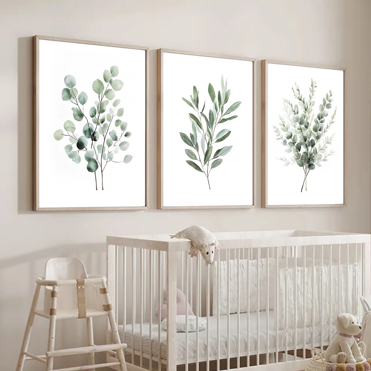 Sage Green Leaves Prints 5