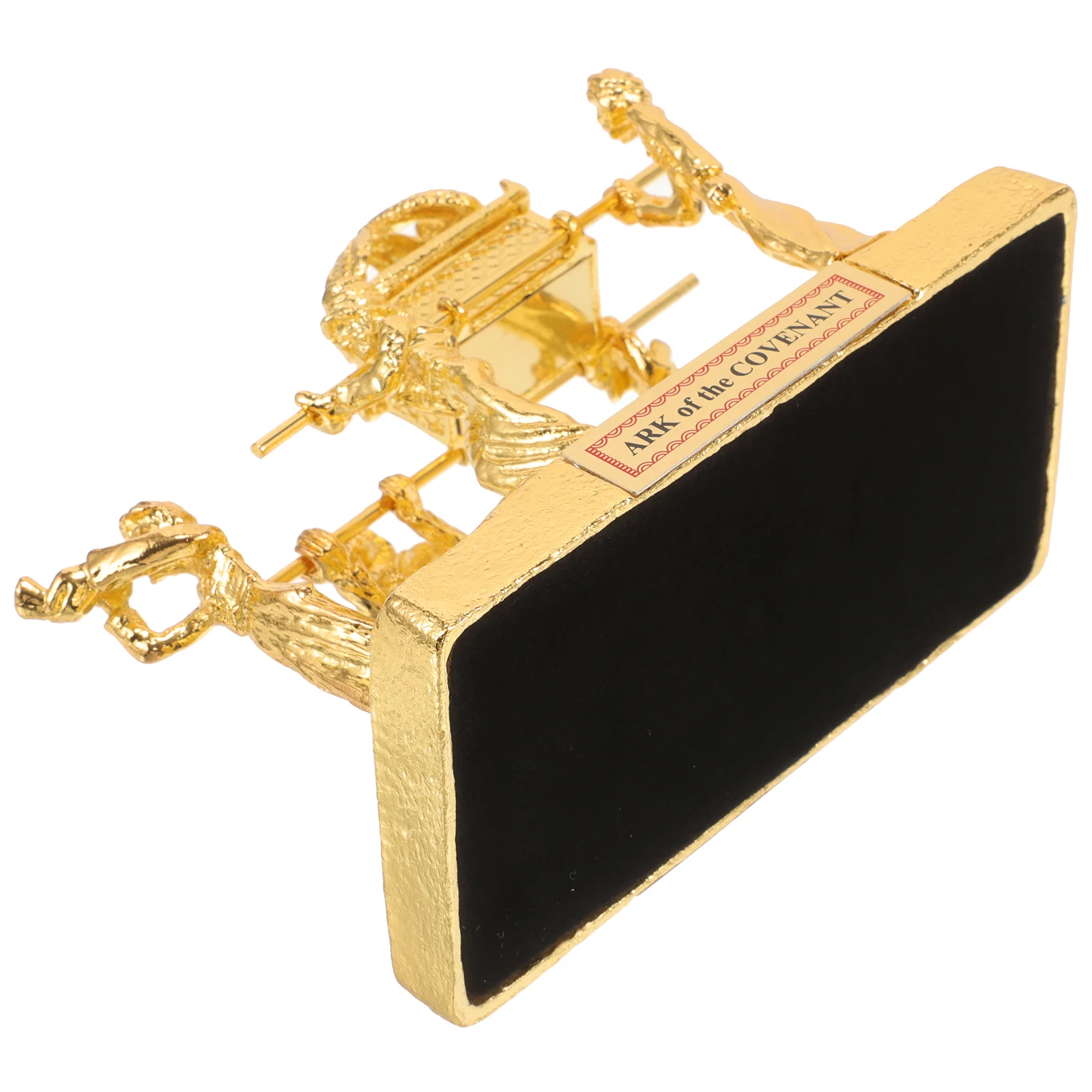 Gift Five Men Carried The Ark of Covenant Metal Craft Desktop Religious Decor Church Decorations for Sanctuary Golden Ornament