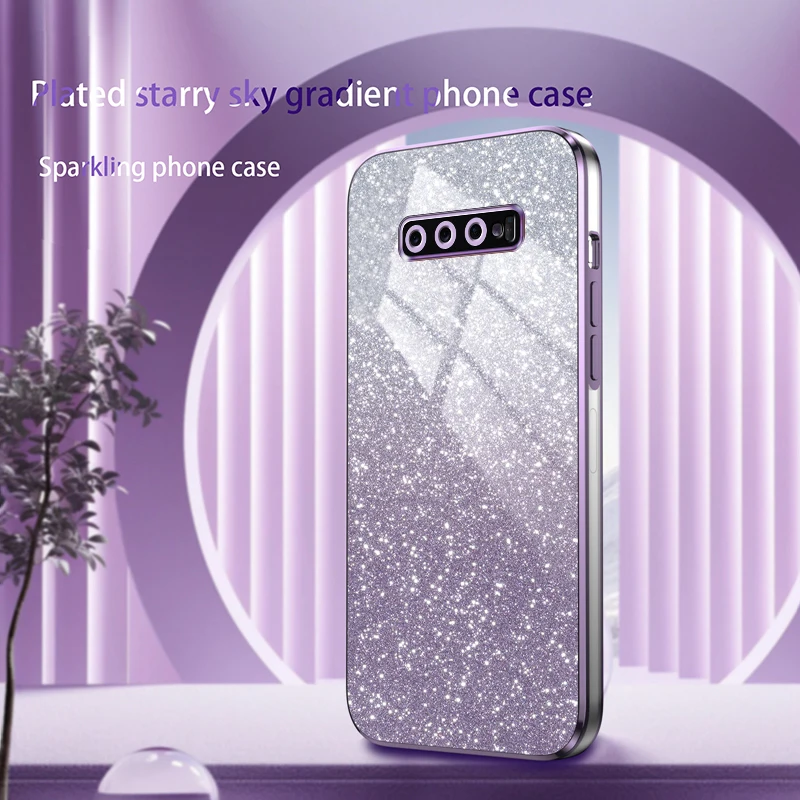 Glitter Luxury Phone Cases Samsung S10 Back Cover Galaxy S10