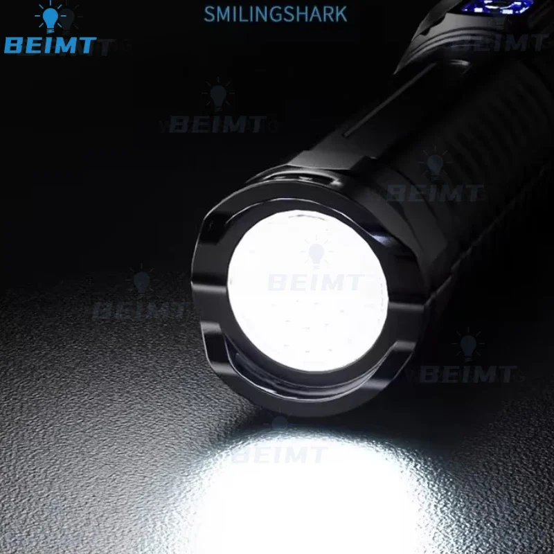 Lampe de poche LED avec batterie intégrée, projecteurs d'urgence