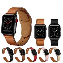 

Accessorie wristband correa bracelet iWatch series 3 4 5 6 SE 7 Leather strap For Apple watch band 44mm 45mm 41mm 40mm 42mm 38mm
