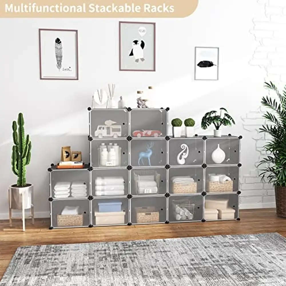 Adjustable Portable Shoe Storage Organizer 80 Pairs  Rack Cabinet with Door Easy Assembly Waterproof Plastic   4