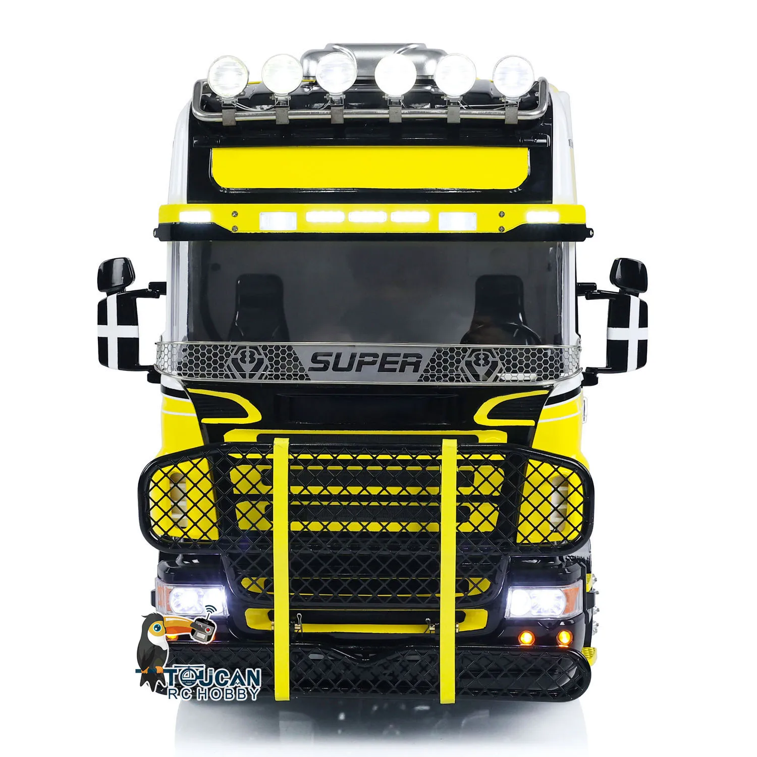 1/14 LESU Metal Chassis DIY RC Tractor Truck 6x6 RTR Radio Controlled Ready to Run Car Sound Light Toys Vehicle Model THZH1780 4
