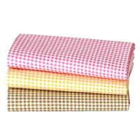 Tissu à coudre en coton sergé pur, treillis coloré 160x50cm, drap de lit DIY, décoration de la maison, tissu pour vêtements pour enfants 3