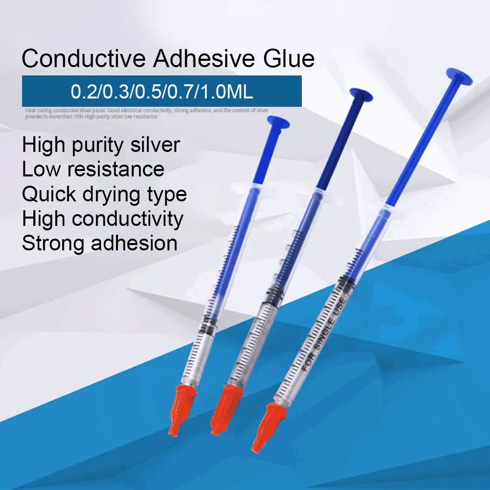 

0.2/0.3/0.5/0.7/1.0ML Conduction Paste Silver Paint Practical for PCB Flex Cable