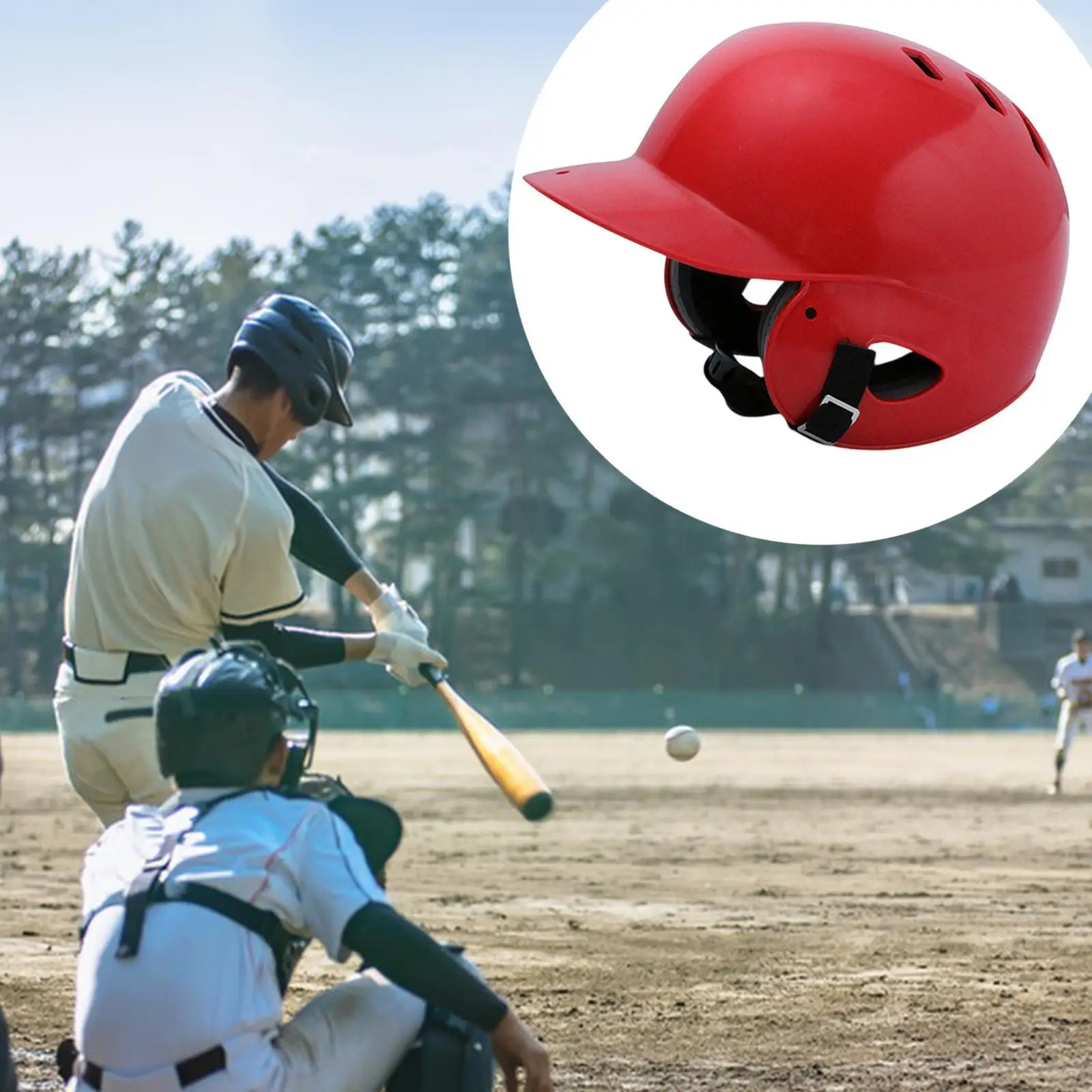 Baseball Batting Helmet for Children, Double -ear Softball Helmet for Outdoor, Sports, Game, Boys 