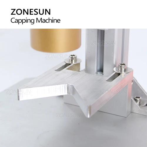 ZONESUN 공압 원형 병 마개 기계, 스크류 상단 뚜껑, 물 주스, 통통한 고릴라 도구, 소형 생산 ZS-XGPZ1 4