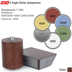 Enhanced Wooden Rolling Knife Sharpener with Adjustable Angles - Professional Diamond Grinding System - Ship With 24h (Mixture Set)