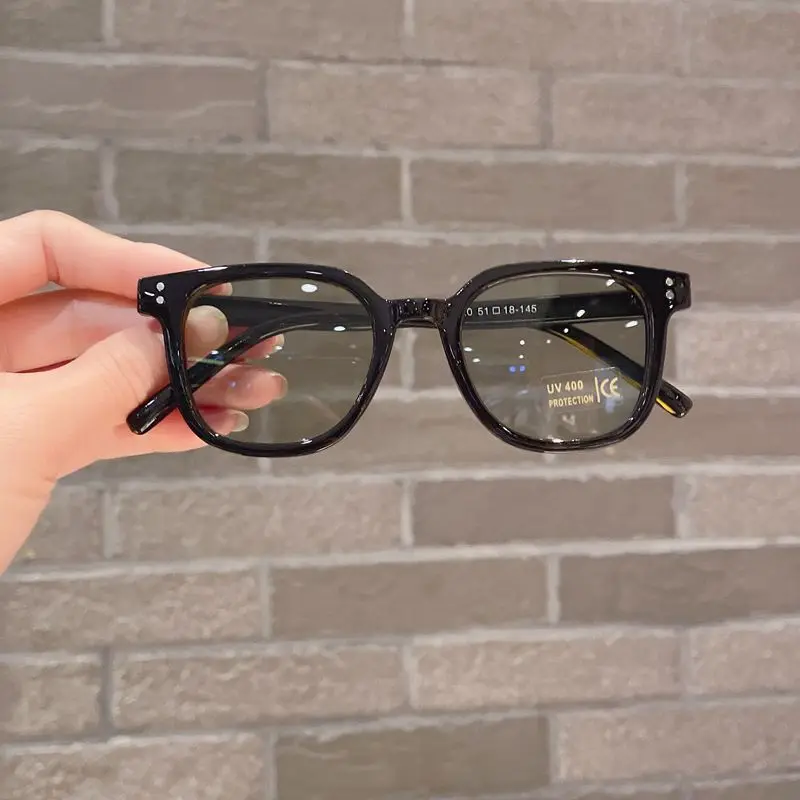 Dziecięce Vintage Square UV400 Sun Outdoor Cute Girl Boy Modne okulary ochronne Klasyczne okulary przeciwsłoneczne dla dzieci_voghion.com