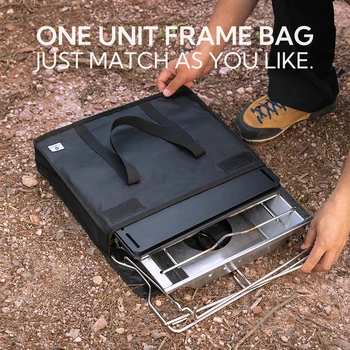 CAMPINGMOON G-38-B Folding Net Table Storage Bag Multifunctional Camping Outdoor Picnic BBQ Foldable Desk Tablecloth Tote Bag