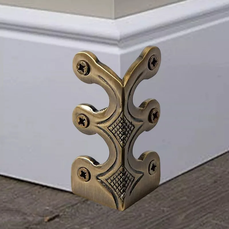 Vintage Iron Decorative Corner Guard Base Board Corner Brackets Protectors Edge Cover 6/12PCS stainless steel angle bracket,furniture hardware,angle bracket,angled furniture hardware,angle connector,furniture corner protector,decorative corner cover,metal decorative protectors
