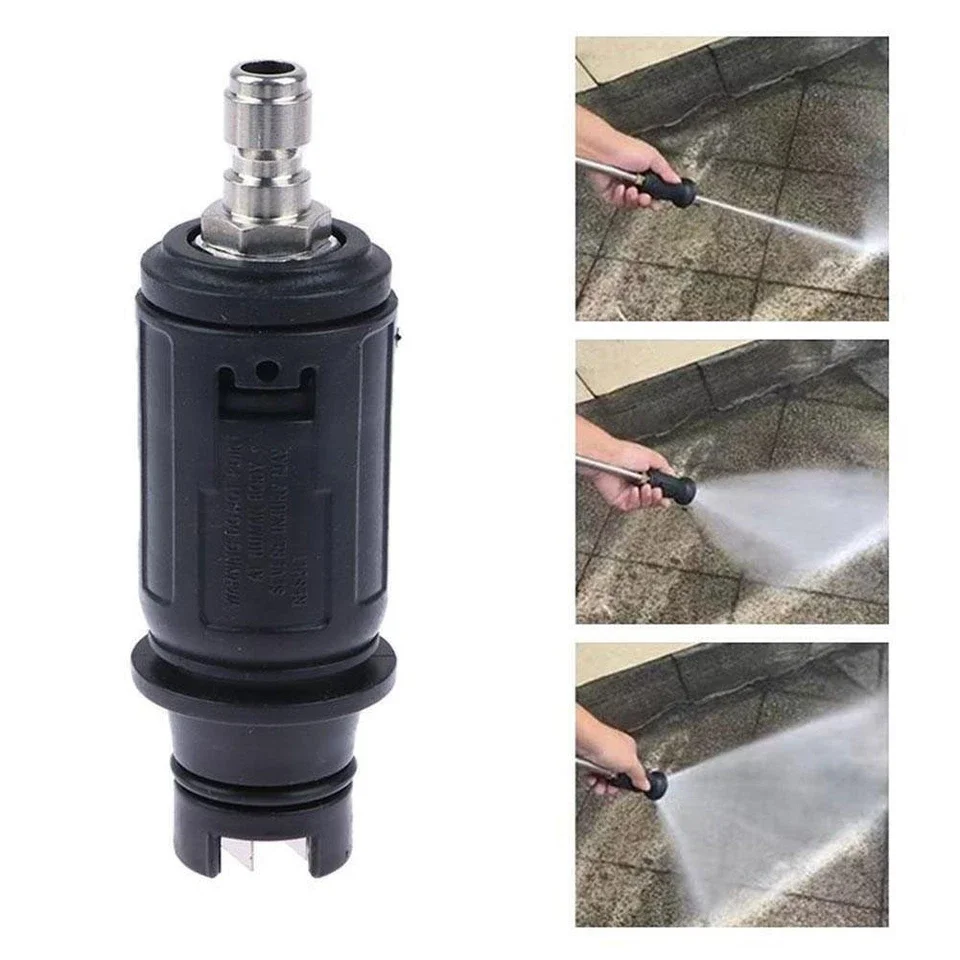 고압 세척기 노즐 각도 조절 가능 1/4'' 퀵 플러그 연결 분무기 3000 PSI 정원 청소, 자동차 세척용