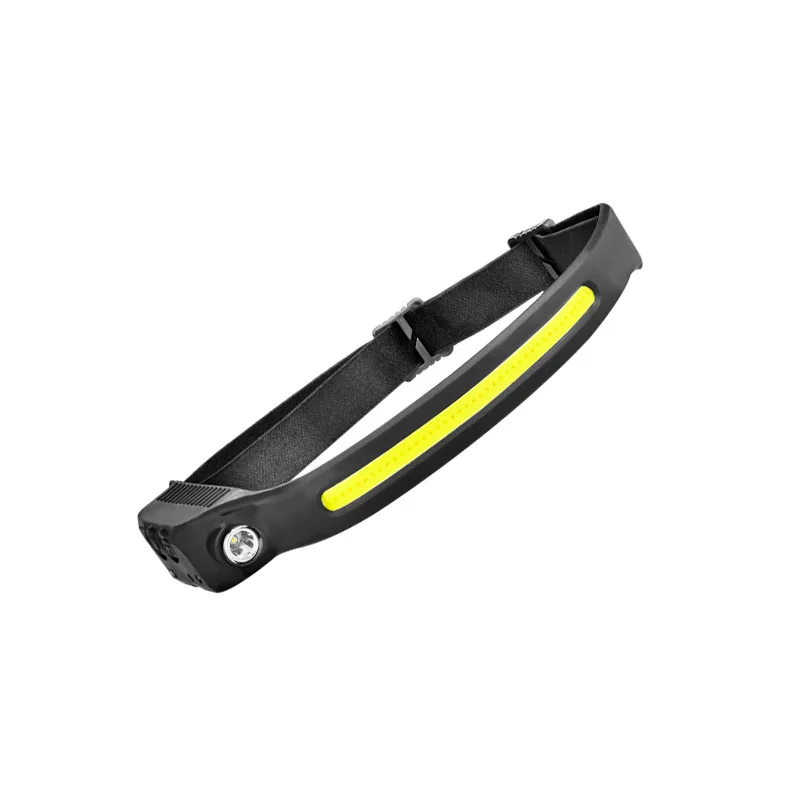 headlamp camping equipment Waterproof Flexible HeadLight Silicone Super Bright LED USB Rechargeable COB Motion Sensor Headlamp