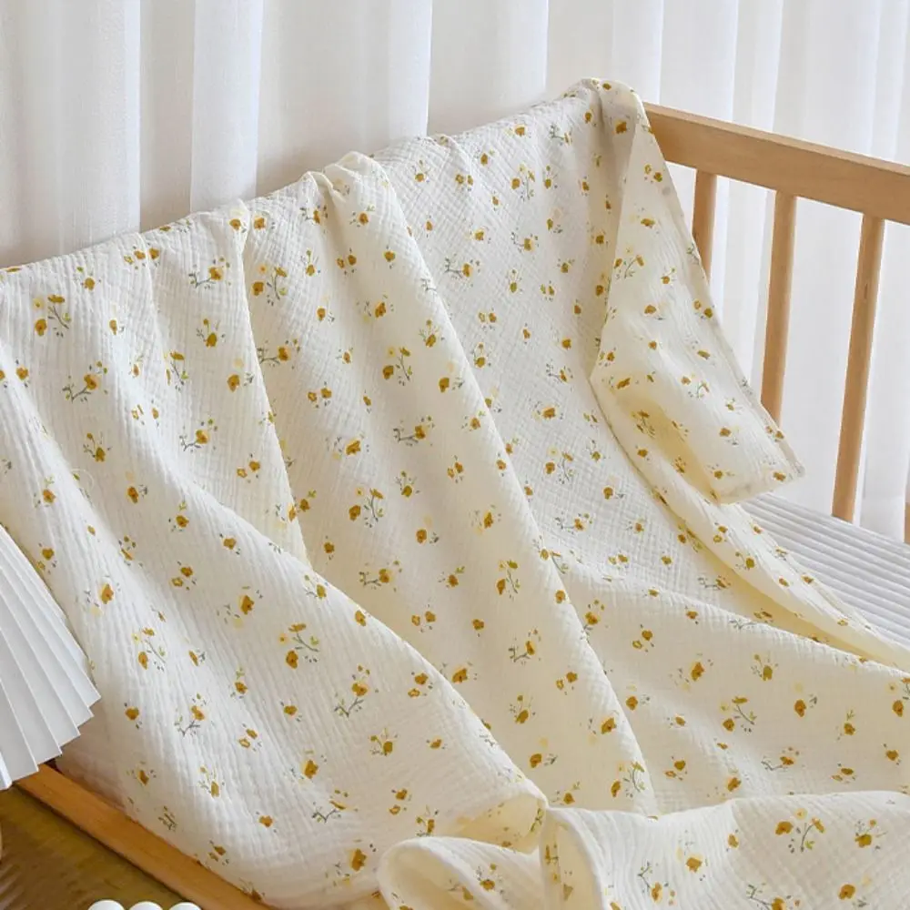 Cotton Baby Blanket Breathable Soft Cover Blanket for Infant Thickened Bear Printed Nap Sleeping Rug Dormitory
