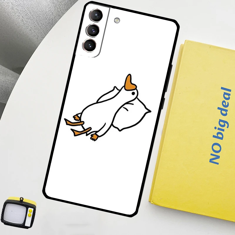 Cartoon Duck Knife Protective Phone Case