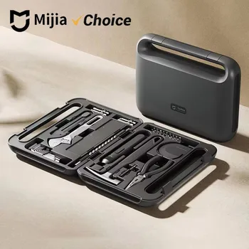 Mijia Power Tool Combo Kits Electric Screwdriver Self-lock Tape Measure Pliers Wrench Home Household DIY Hand Tool Kits 1
