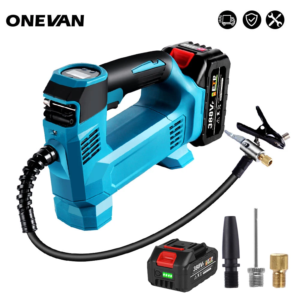 18v Electric Air Pump Portable Air Compressor Digital Car Tire Inflator