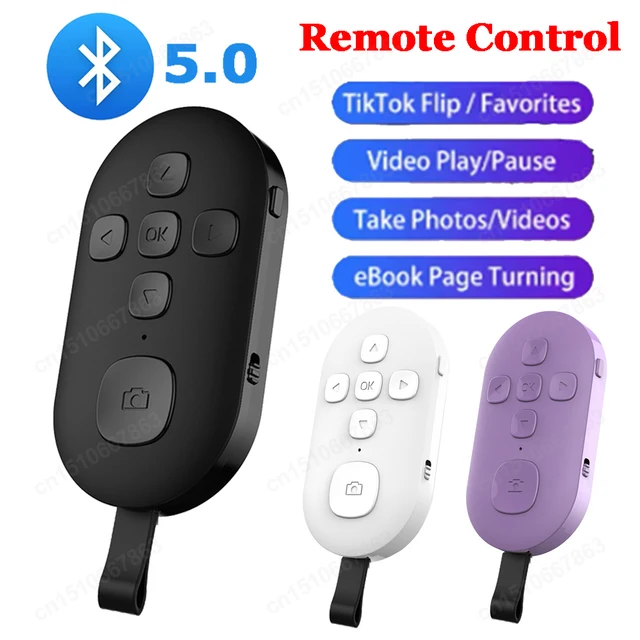 7 Keys Bluetooth Remote Controller Button For Cell Phone Selfie Shutter Release Tik Tok e-book Page Turning Wireless Controller 1