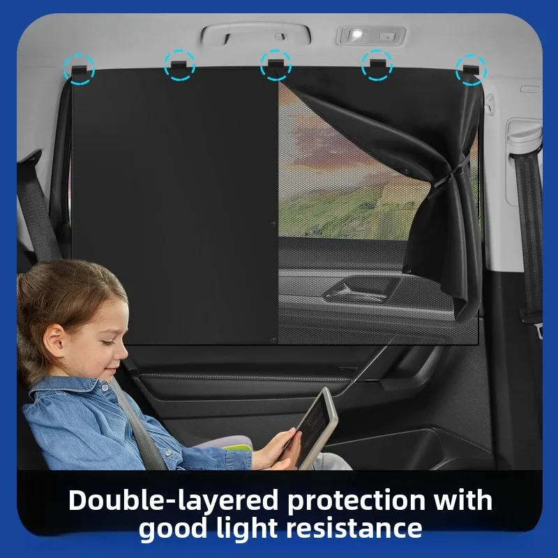 Magnetic Dual-Layer Car Sun Shade