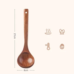Handcrafted Natural Wood Cooking and Serving Spoon Set - S (Extra large size)