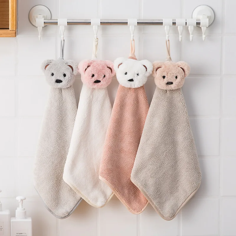 Coolnut Hello Panda Bear Hand Towels 2 PCS, Ultra Soft and Highly  Absorbent, Adorable Animals Decorative Fingertip Towel for Home, Bathroom,  Kitchen