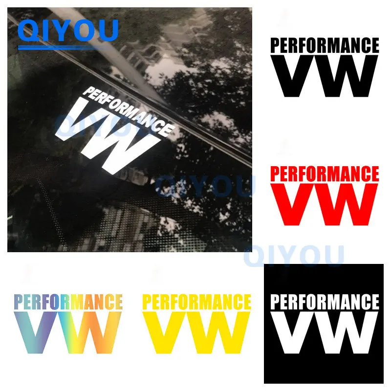 

PERFORMANCE VW Car Stickers Decals Cover Scratches Accessories for Laptop Rear Windshield Window Trunk Bumper KK