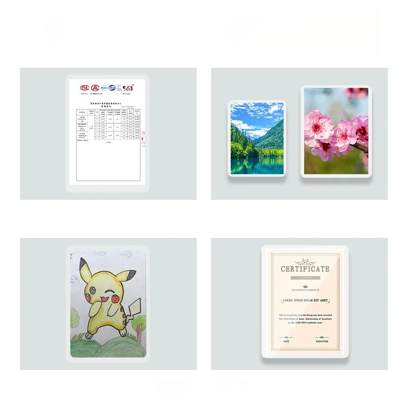 M&G 100 Sheets Transparent High Definition Plastic Sealing Film 70/80mic Document Photo Special Sealer Film A4/A3