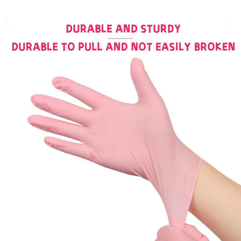 30PCS Disposable Gloves Nitrile Rubber Latex for Kitchen Dishwashing Work Garden Household Cleaning Beauty Salon