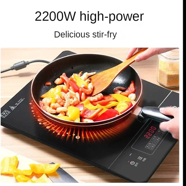 Midea Induction Cooker Home 2200W Hensel Panel Cooktop Intelligent Timing Electric Cooker Heating Evenly Cooker Induction 220V 6