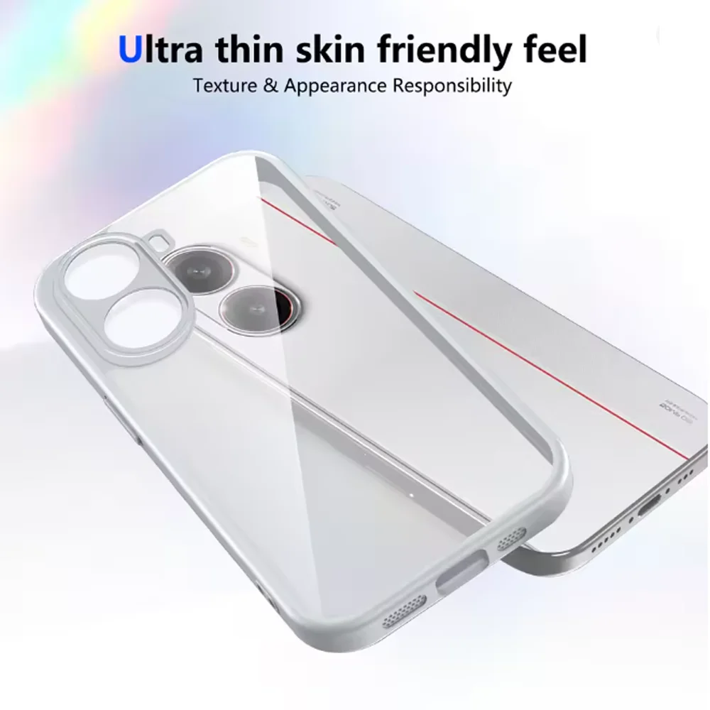Luxury Simple Transparent Slim Case with Airbag Anti-Drop Protection