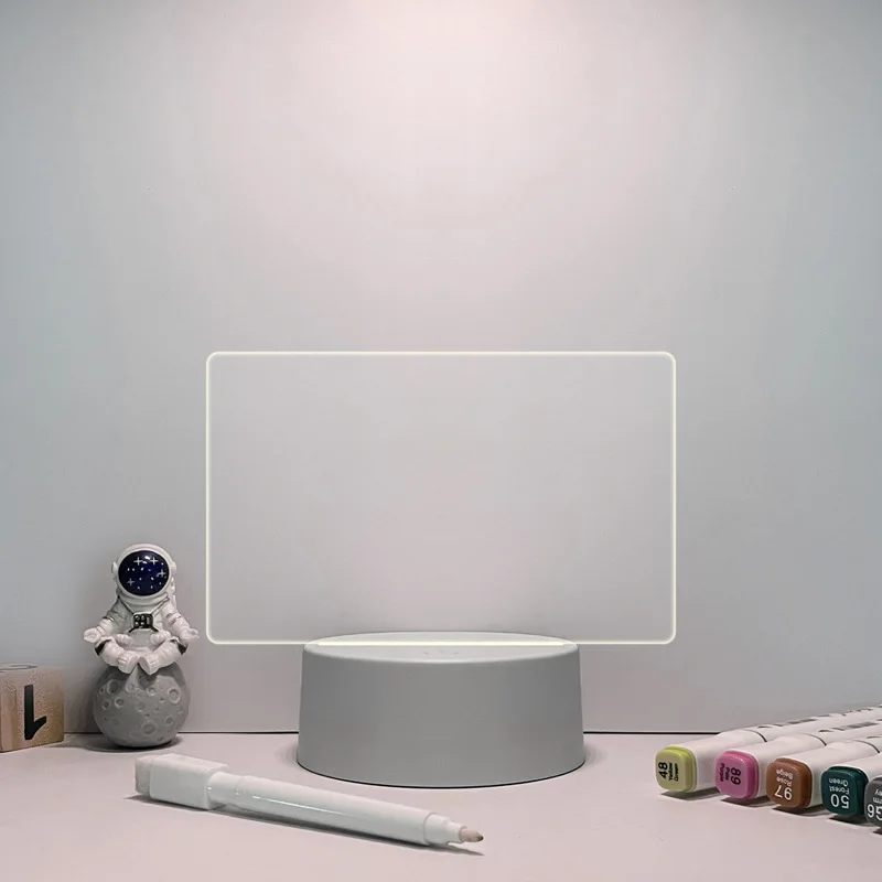 크리에이티브 USB Led 야간 조명, 노트 보드, 나이트 라이트 펜, 아이, 여자 친구, 생일 선물, 웨딩 장식, 야간 램프, 메시지 보드