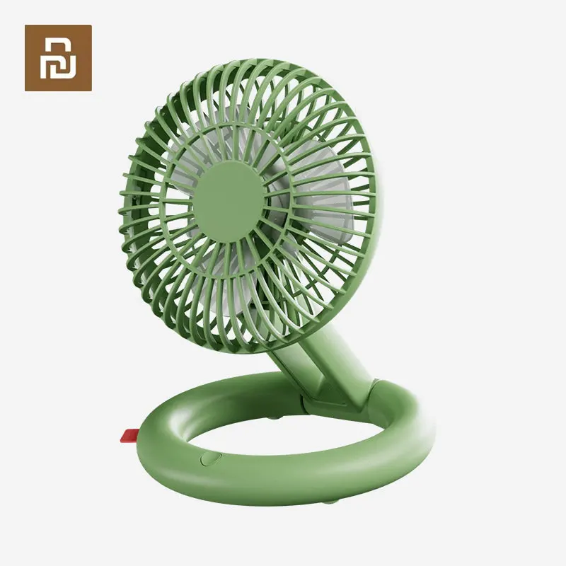 

Youpin Qualitell Mini Desktop Fan Rainforest Version Handheld USB Rechargeable Removable Super Wind Silent Fans Cooler for Home