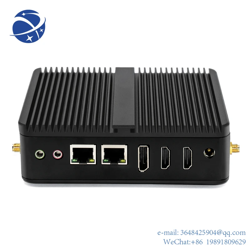 

Мини-ПК YYHCIndustrial, intel celeron J6412 DDR4 M.2NVME, трехэкранный дисплей HD * 2 + DP, безвентиляторный мини-компьютер